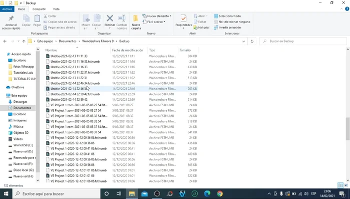 Seleccionar el archivo de backup más reciente (ordenados por fecha).