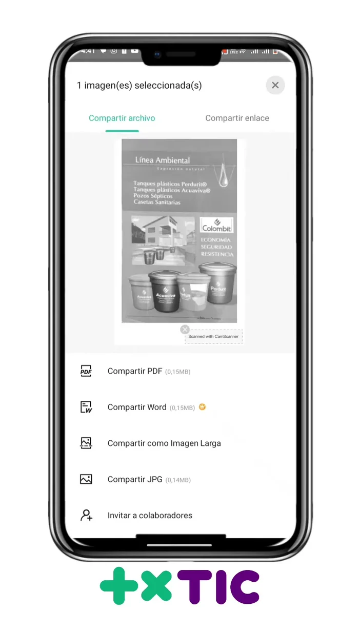 Enviar el documento.