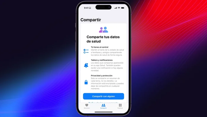 Añade datos manualmente: Si tienes datos de otras fuentes (electrocardiogramas, etc.), puedes añadirlos manualmente a la aplicación.