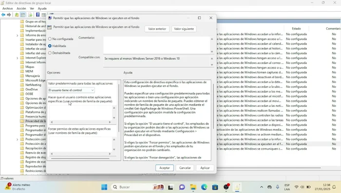 Aplicar y aceptar los cambios.