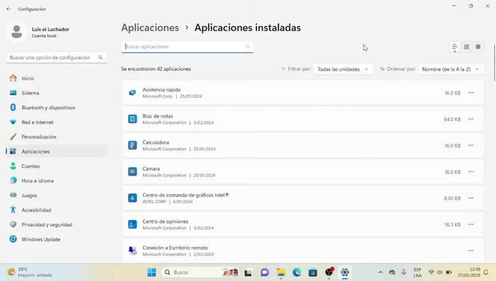 Identificar la aplicación que deseas deshabilitar (usualmente las que dicen 'Microsoft Corporation').
