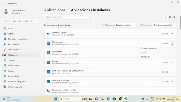 En 'Permisos de las aplicaciones en segundo plano', seleccionar 'Nunca'.