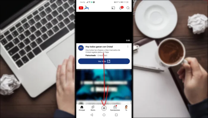 Pulsa el ícono del lápiz para comenzar a configurar tu directo.
