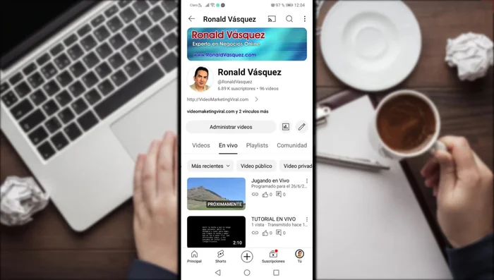 Pulsa "Comenzar ahora" para iniciar la transmisión.