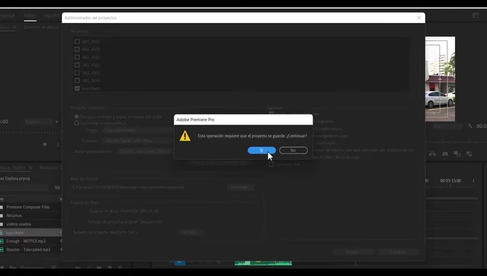 Hacer clic en Aceptar. El programa guardará y copiará todos los archivos multimedia.