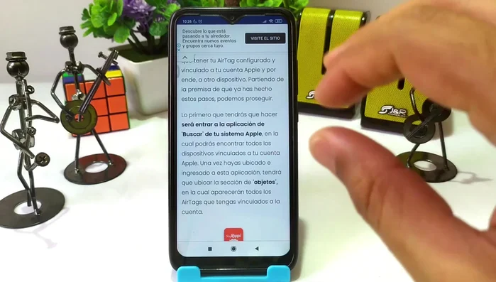 Seleccionar el AirTag perdido.