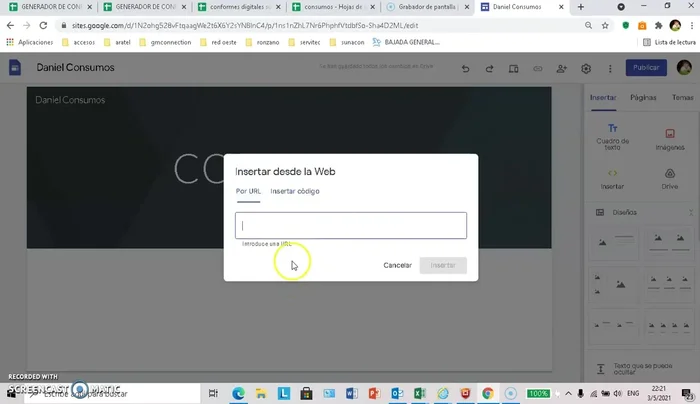 Elegir la opción "Por URL".
