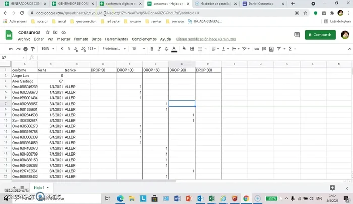 Ajustar el tamaño de la hoja de cálculo incrustada.