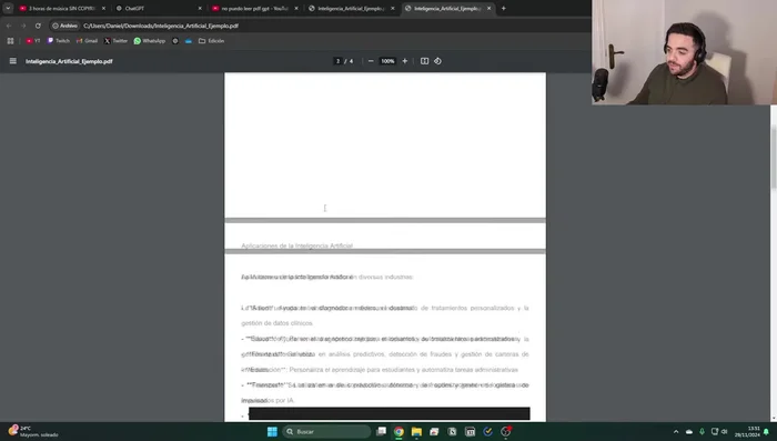 Formato del PDF: Si el PDF está en formato CDR (no permite seleccionar texto), conviértelo a un formato editable (como texto extraíble) usando las herramientas descritas en el video. 