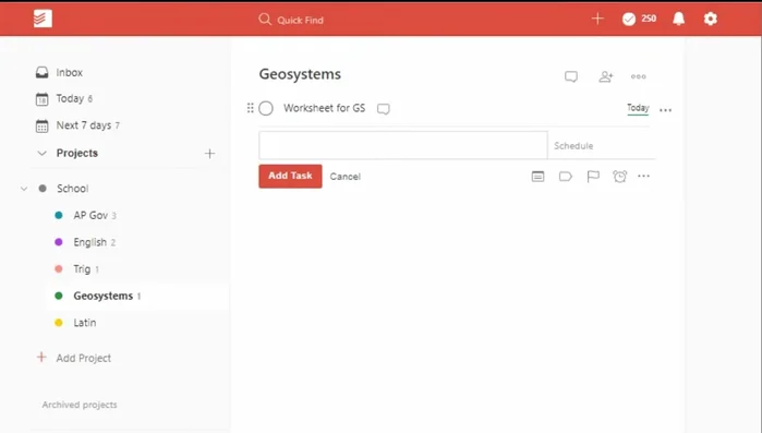 Para proyectos a largo plazo (ej: trabajos de investigación), crea una tarea principal con la fecha límite y subtareas con fechas de trabajo para cada etapa.