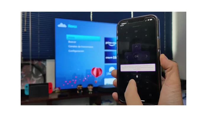 La aplicación se conectará automáticamente a tu Roku.