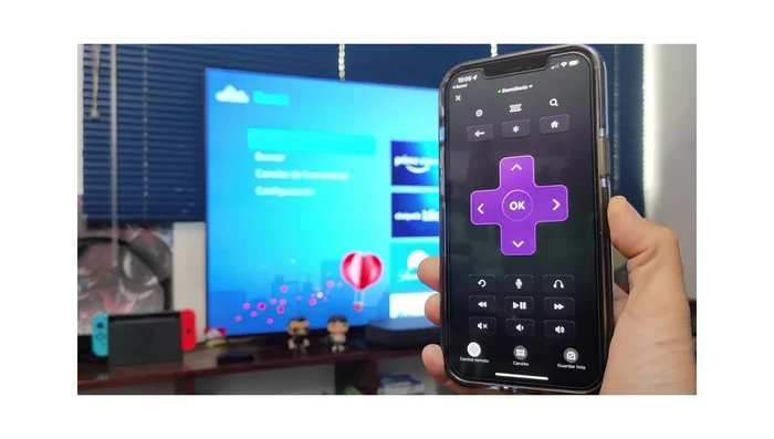 Utiliza los iconos de control remoto en la pantalla de la aplicación para controlar tu Roku (pausar, siguiente, atrás, etc.).