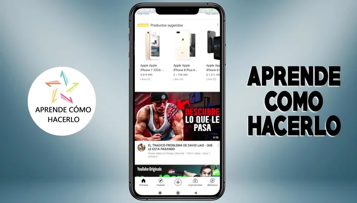Pulsa el icono de compartir (una flechita) debajo del vídeo.
