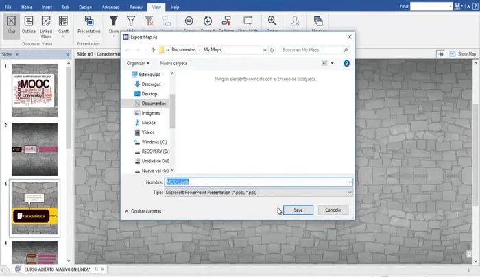 Seleccionar 'PowerPoint'.