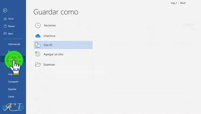 Seleccionar 'Opciones' y activar la opción 'Cifrar con contraseña'.