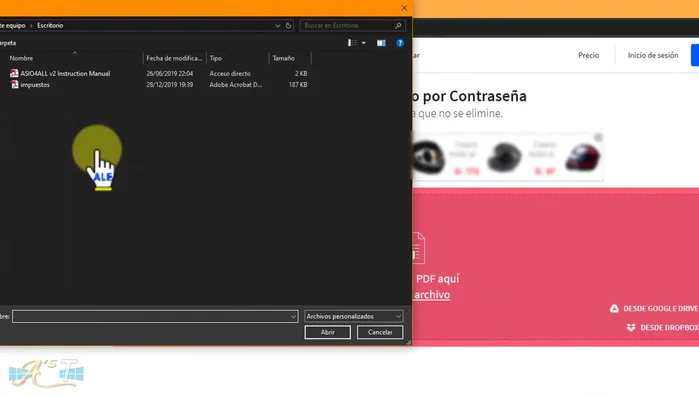 Subir el archivo PDF.