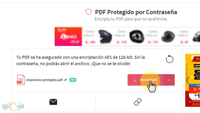 Descargar el PDF protegido.