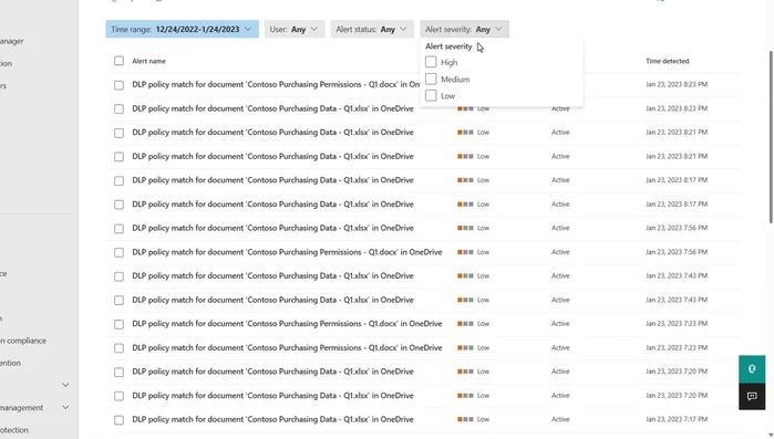 Gestionar alertas: Filtrar alertas, revisar su gravedad y encontrar las que necesitan atención inmediata.
