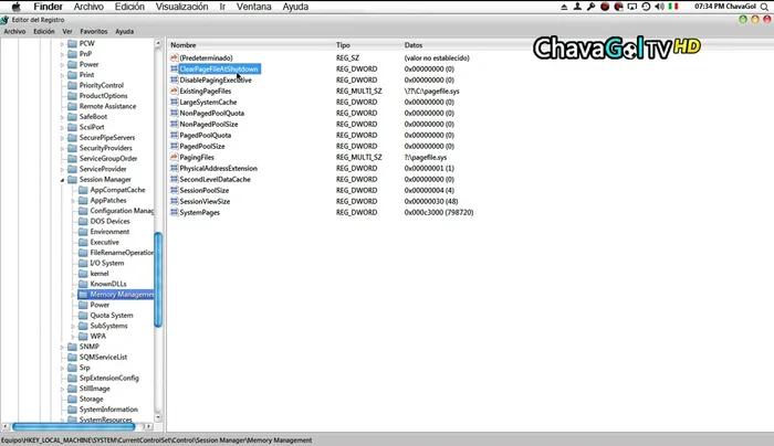 LargeSystemCache: Cambia el valor de 0 a 1.