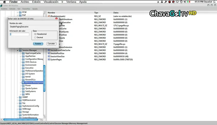 LargeSystemCache: Cambia el valor de 0 a 1.
