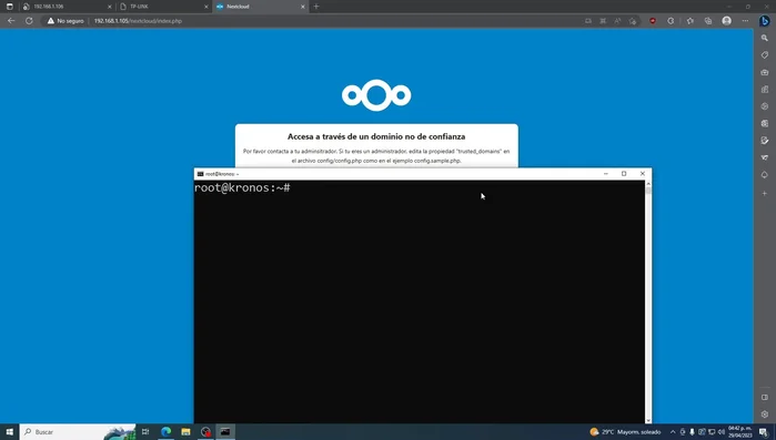 Agregar un rango amplio de direcciones IP dentro del array `trusted_domains`. No solo la IP actual, sino un rango que cubra las posibles IPs que tu router asigna dinámicamente. Por ejemplo: `'192.168.1.100', '192.168.1.101', '192.168.1.102', ... '192.168.1.110'`