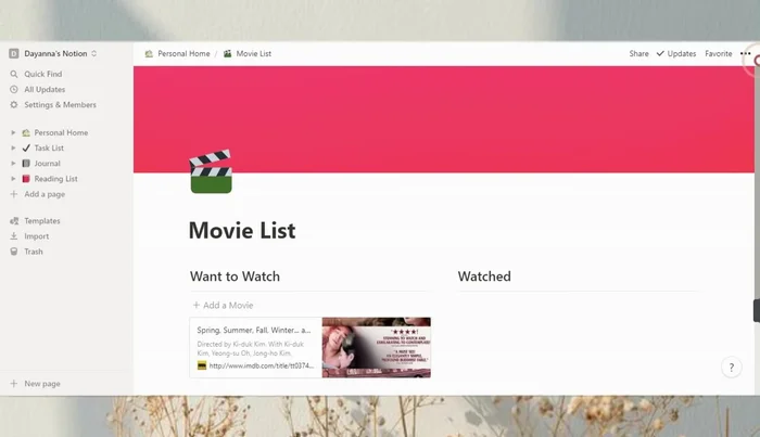 Inicia sesión en Notion y elimina las plantillas predefinidas para empezar desde cero.