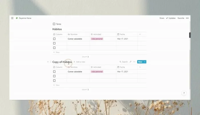 Agrega un calendario para programar tareas y eventos. Enlaza el calendario con la tabla para sincronizar la información.