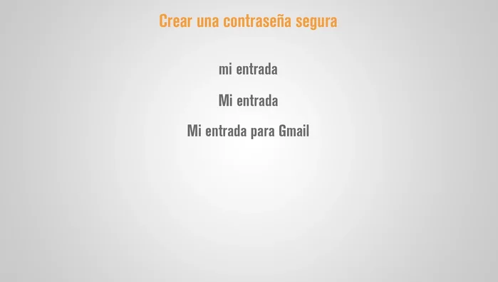 Adaptar la contraseña a cada servicio añadiendo el nombre del servicio al final.