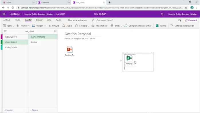 Hacer clic en 'Insertar'.