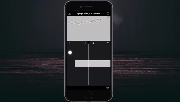 Ajustar la posición y el tamaño del texto en la pantalla utilizando los dedos.