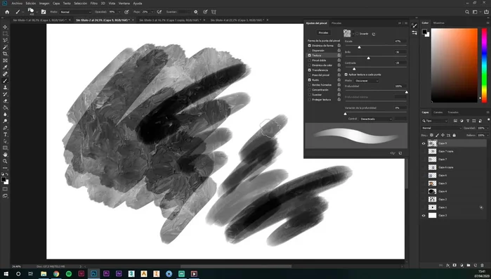Ajustar el ruido para añadir detalles sutiles.
