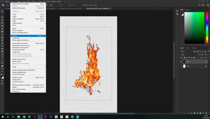 Ir a Edición > Definir valor de pincel.
