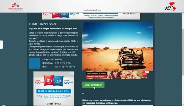 Subir la imagen y esperar a que cargue.