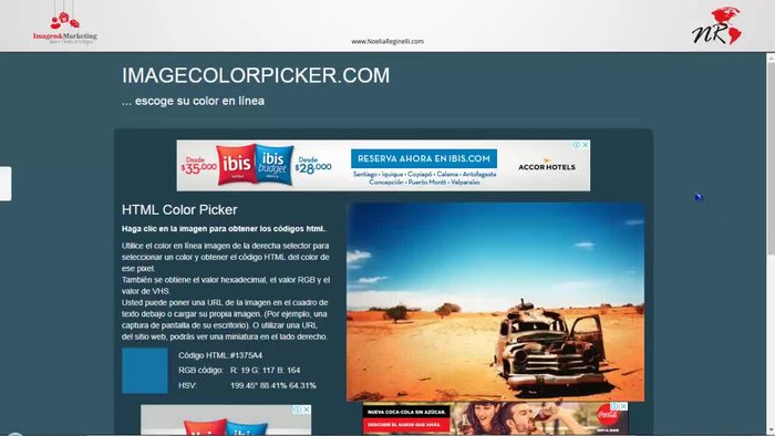 Acceder a la página web Image Color Picker.