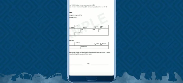 Selecciona opciones con una equis o un check.