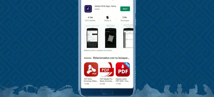 Abre la aplicación Adobe Fill & Sign.