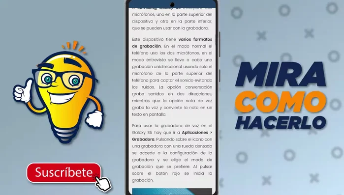 Abre la aplicación Grabadora de Voz.