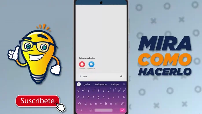 Abre la aplicación Grabadora de Voz.