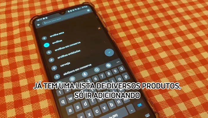 Confirmar la adición de cada producto con el botón rojo.