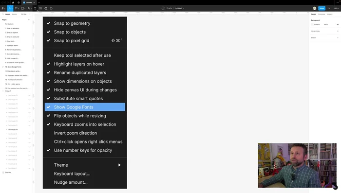 Desactiva "Show Google Fonts" para reducir la lista de fuentes disponibles a las instaladas en tu sistema, facilitando la búsqueda.