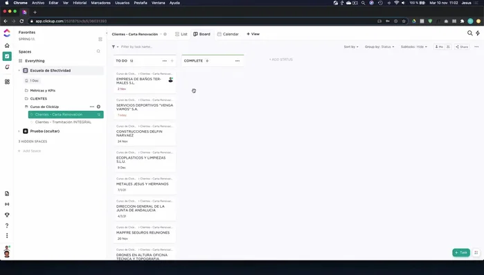 Visualización Mapa: Permite geolocalizar tareas, ideal para trabajos de campo o instalaciones.