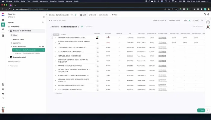 Visualización Mapa: Permite geolocalizar tareas, ideal para trabajos de campo o instalaciones.