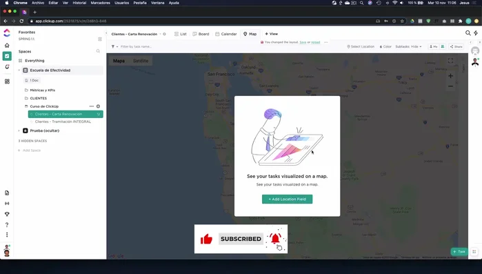Visualización Mapa: Permite geolocalizar tareas, ideal para trabajos de campo o instalaciones.
