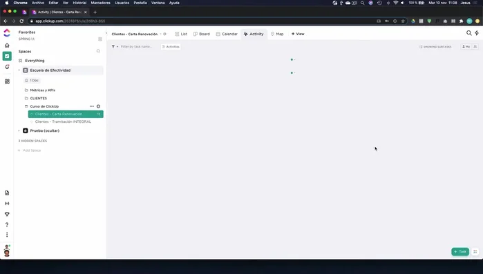 Visualización Gantt: Para visualizar la línea de tiempo de tareas, dependencias y plazos de proyectos.