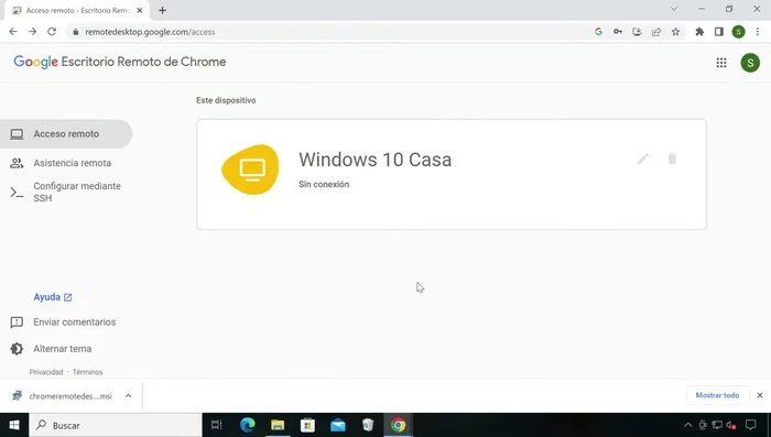 Pulsar en "Iniciar" y esperar a que el ordenador cambie a estado "online" (1:30).