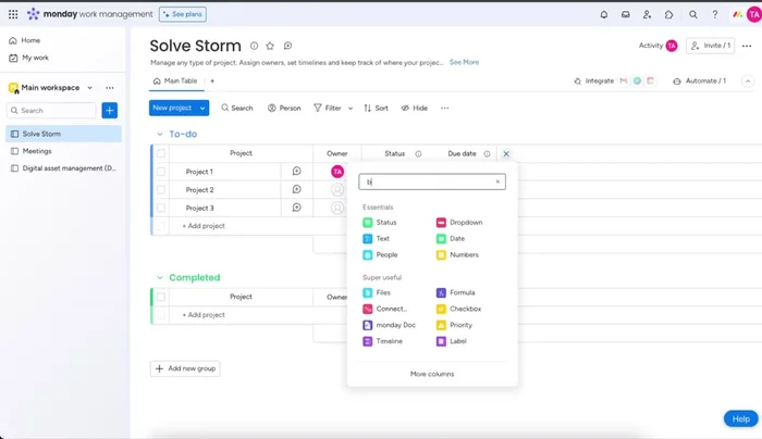 Busca la opción 'Tableros'.