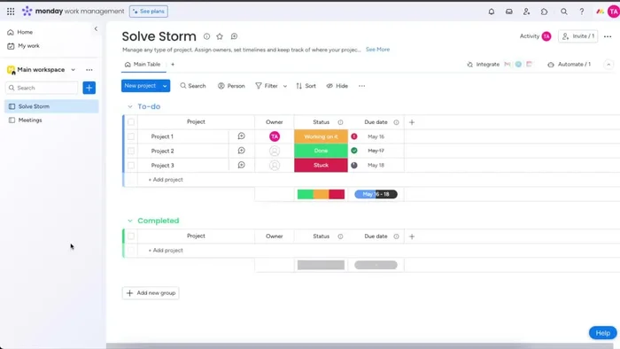 Identifica la ubicación donde deseas añadir los tableros en tu espacio de trabajo de Manda.com.