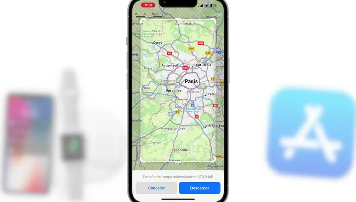 Ajusta el cuadro de selección para definir el área de descarga.