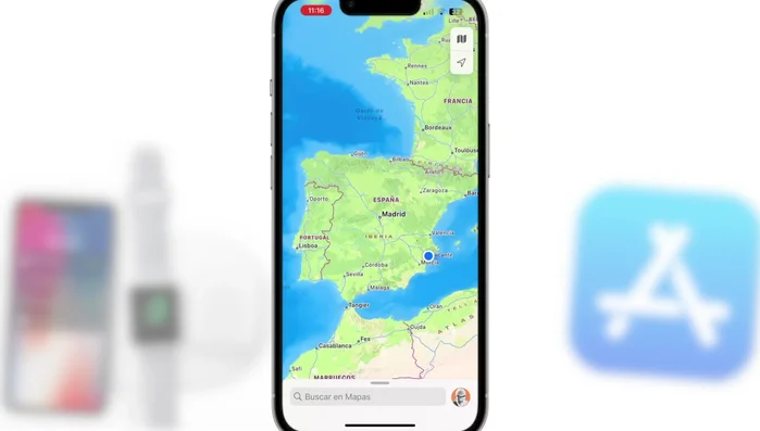 Abre la aplicación Apple Maps.