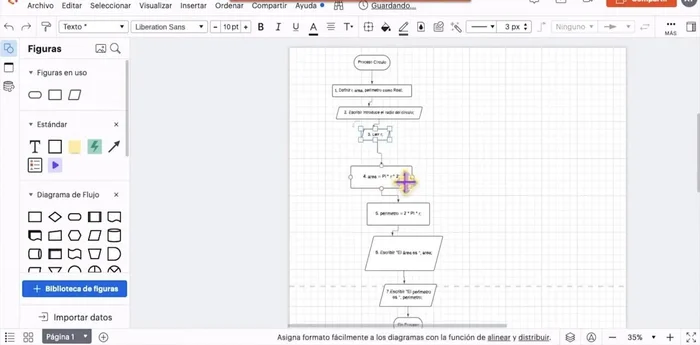 Ajustar el tamaño y la posición de las figuras para una mejor presentación.
